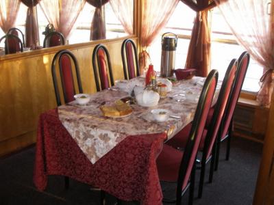 Ресторан на шлюпочной палубе теплохода «А.И.Герцен»